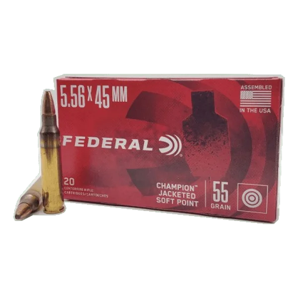 Federal 5.56 NATO Soft Point 20 Rounds